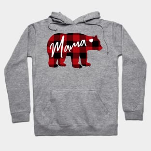 Mama Bear. Buffalo Plaid design Hoodie